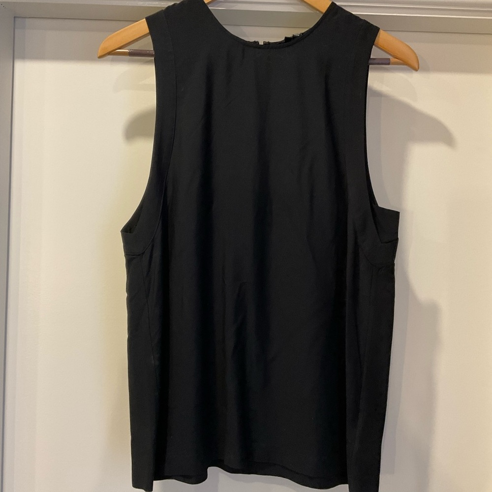 Theory Black Silk and Viscose Top, Size M
